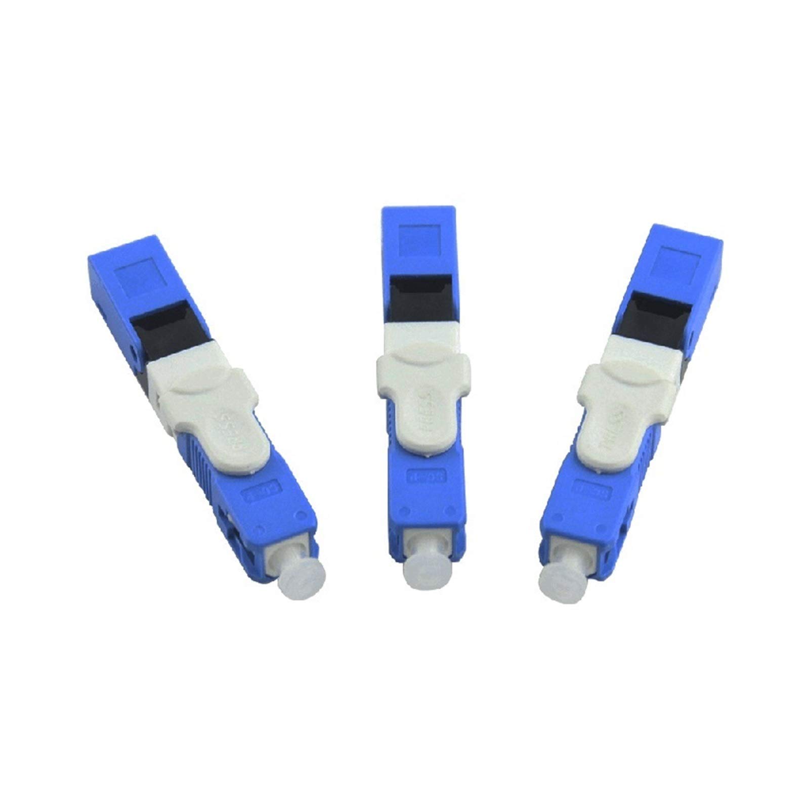 Adaptateur à Fibre Optique 100pcs FTTH SC Connecteur Rapide à Fibre Optique SC PC FTTH Fibre Optique Connecteur Rapide Embedded ESC250D SC connecteur