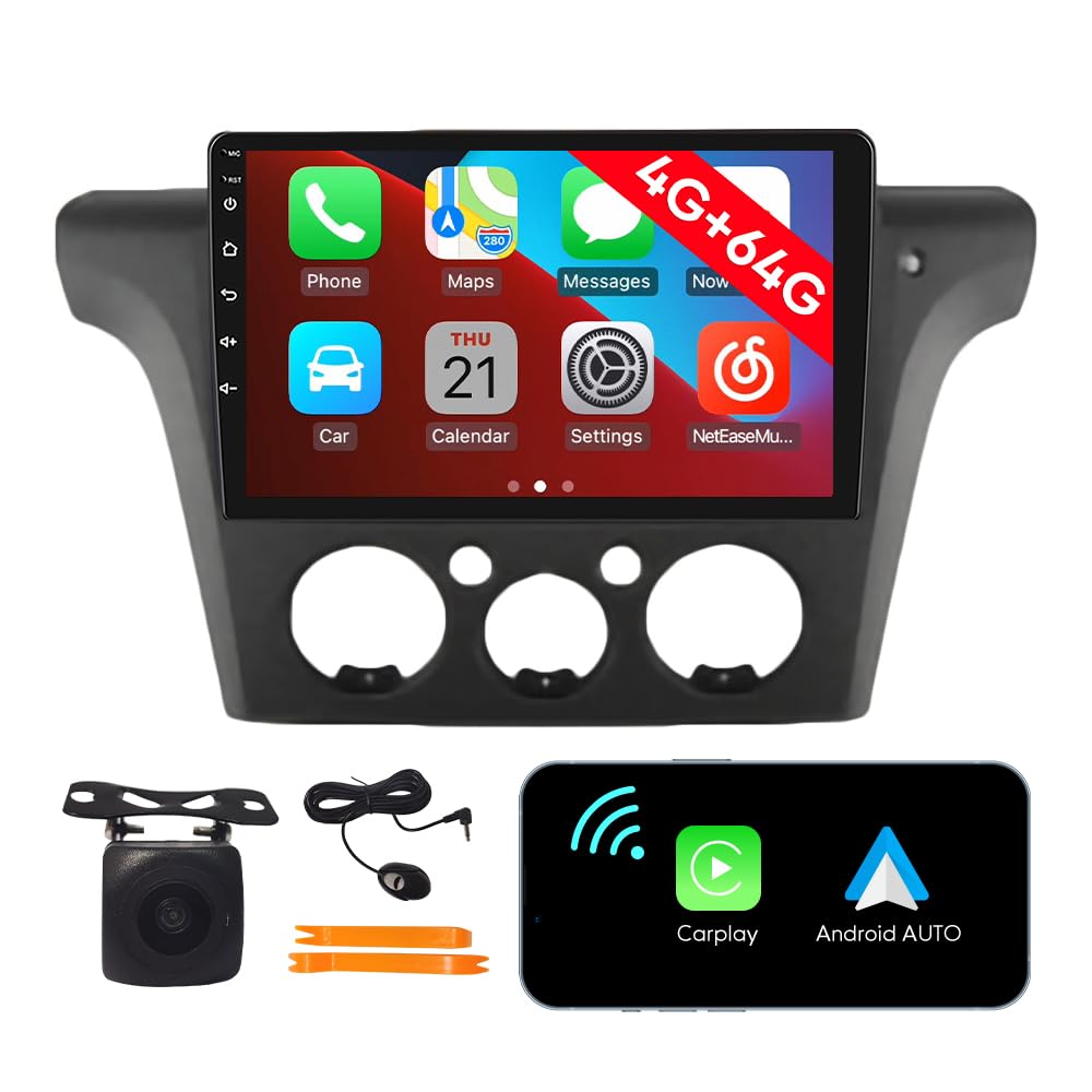 [4G 64G] Android Car Stereo FM Radio Carplay Android Auto 10.1