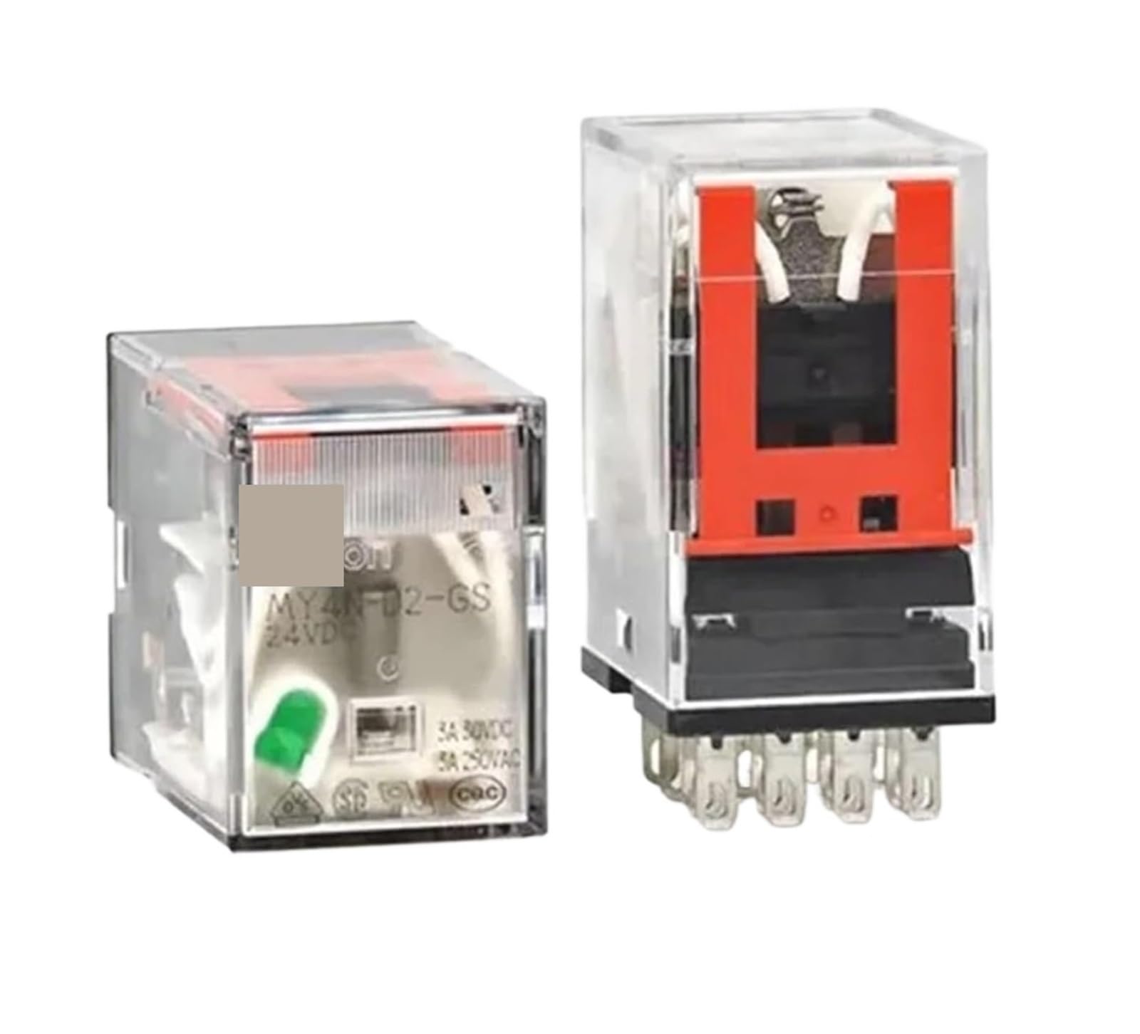 YMUGUEGH 10pcs MY4N-D2-GS -R Relay 24VDC Relays(MY4N-D2-GS 24VDC)