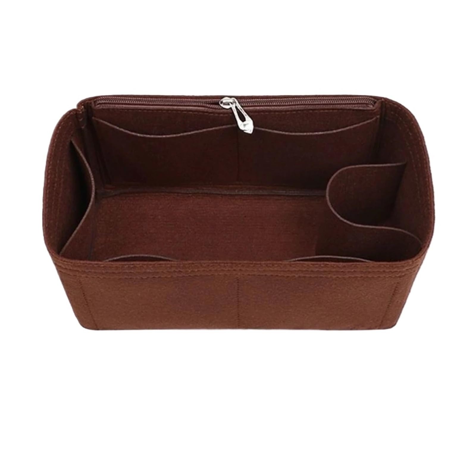 HUWOYG Purse Organizer Inserts Felt HandBag And Tote Bag Insert For Wallet Organizer(Coffee A,M)