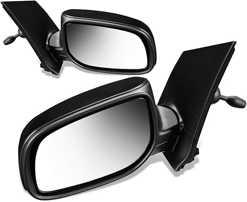 Auto Dynasty TO1320232 TO1321232 Par de espejos retrovisores laterales manuales estilo OE compatible con Toyota Yaris Sedan 07-12
