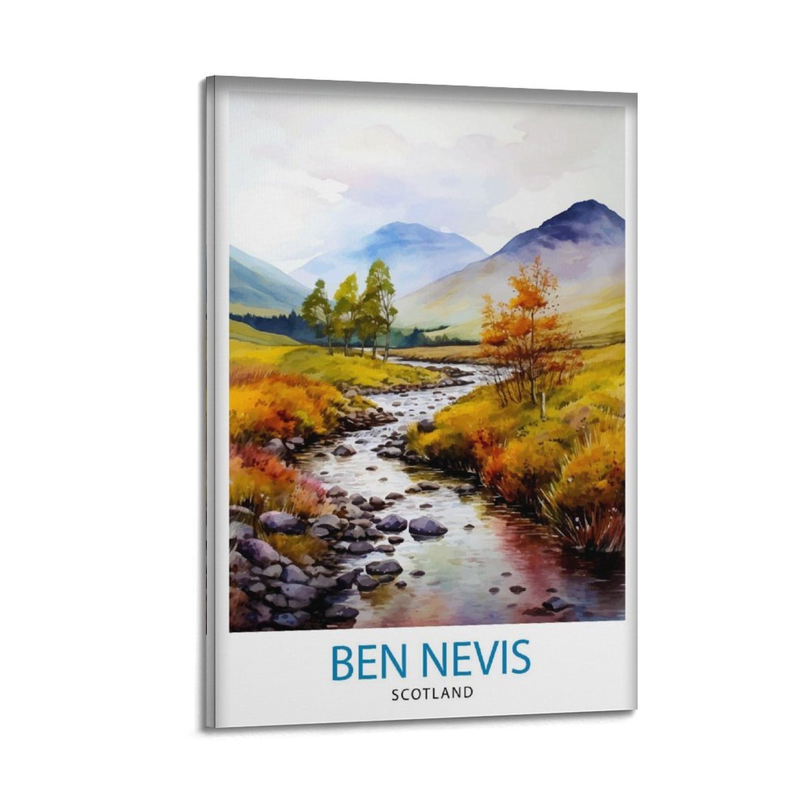 xiaoxiaoshen Ben Nevis Scottish Mountaint William Scotland Summit Highlands Landscape Work_3 Canvas Poster Wall Art Prints Room Aesthetic Murals Bedroom And Living Decorations 20x30inch(50x75cm)