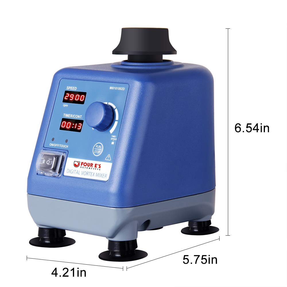 Four E's Scientific LED Digital Vortex Mixer Speed 03000rpm, Orbital