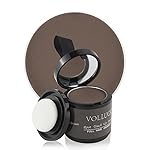 VOLLUCK Root Touch up Powder, Instant Hairline Powder for Thinning Areas and Gray Hair Coverage, Natural and Non-greasy Root Cover up for Women and Men (Medium Brown, 0.35 Ounce)