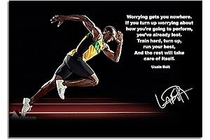 Usain Bolt Poster Canvas Prints: Unparalleled Motivation for Your Living Spaces