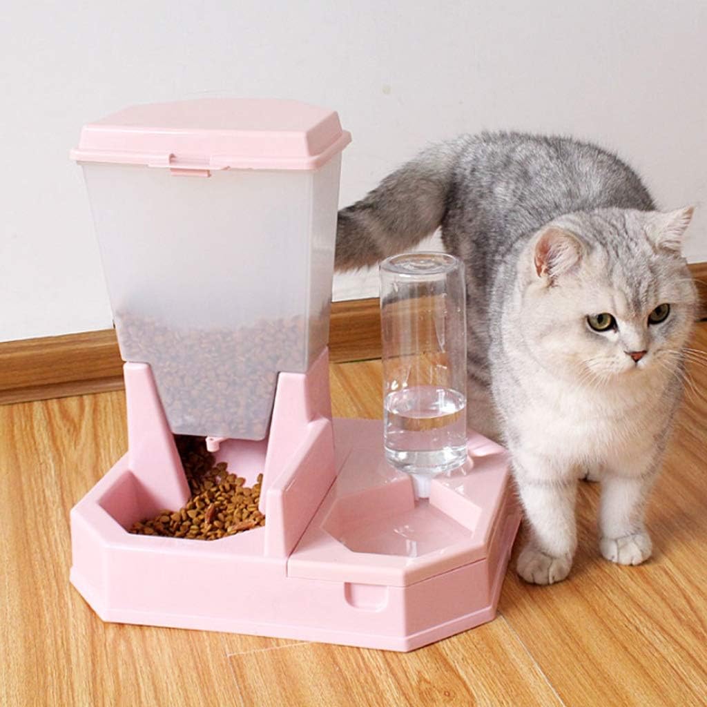 Pet Automatic Feeding and Watering Machine, 500ml Large Capacity Automatic Drinking Fountain