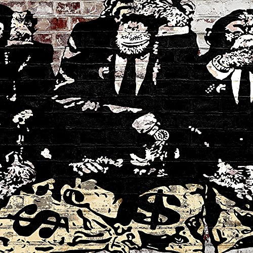 Runa Art Murali XXL Tre Scimmie 200 x 80 cm