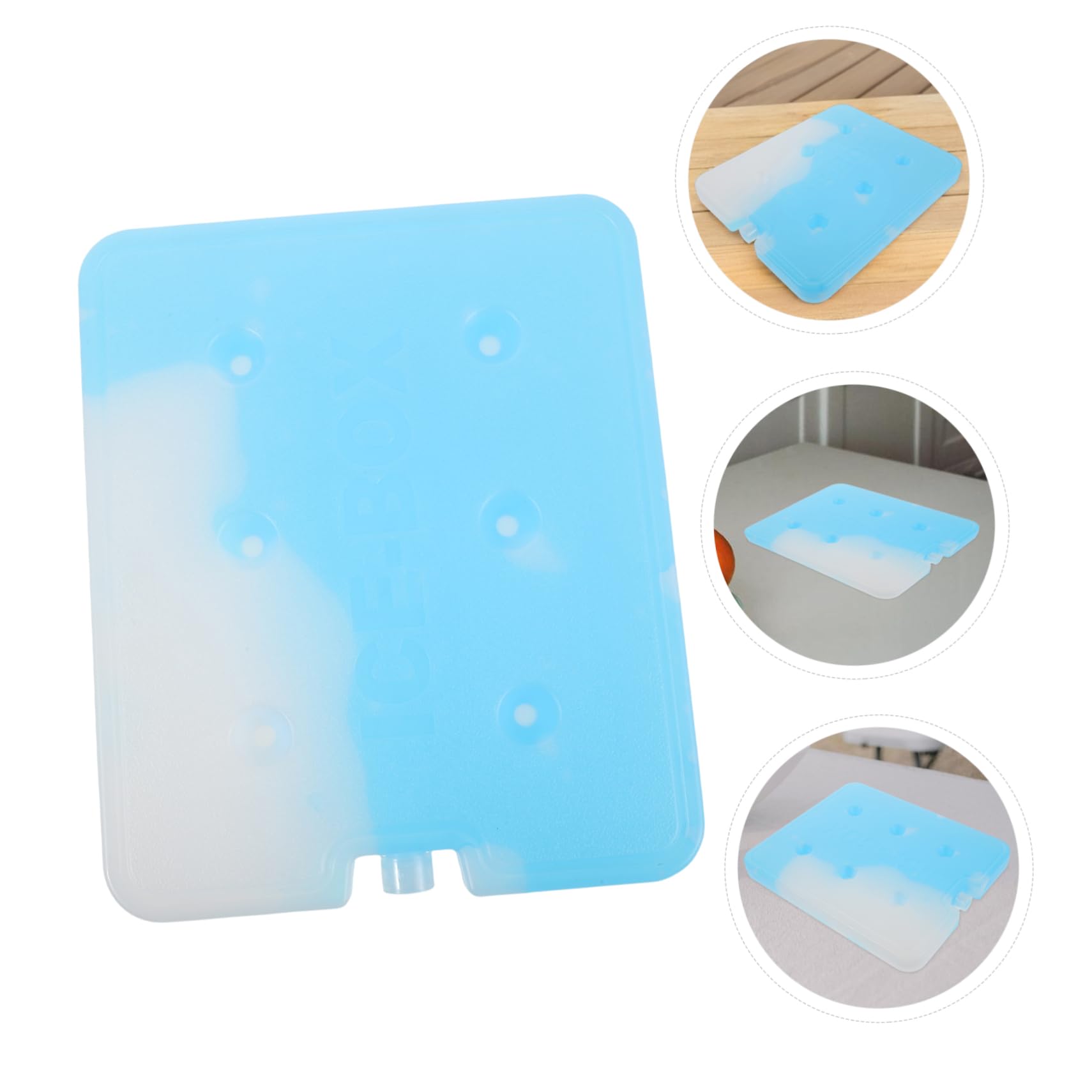 ibasenice Glacière Portable Pack Réutilisable pour Boîtes à Lunch Blocs Réfrigérants Étanches Capacité pour Pique Niques Marchés et Transport Prolongé