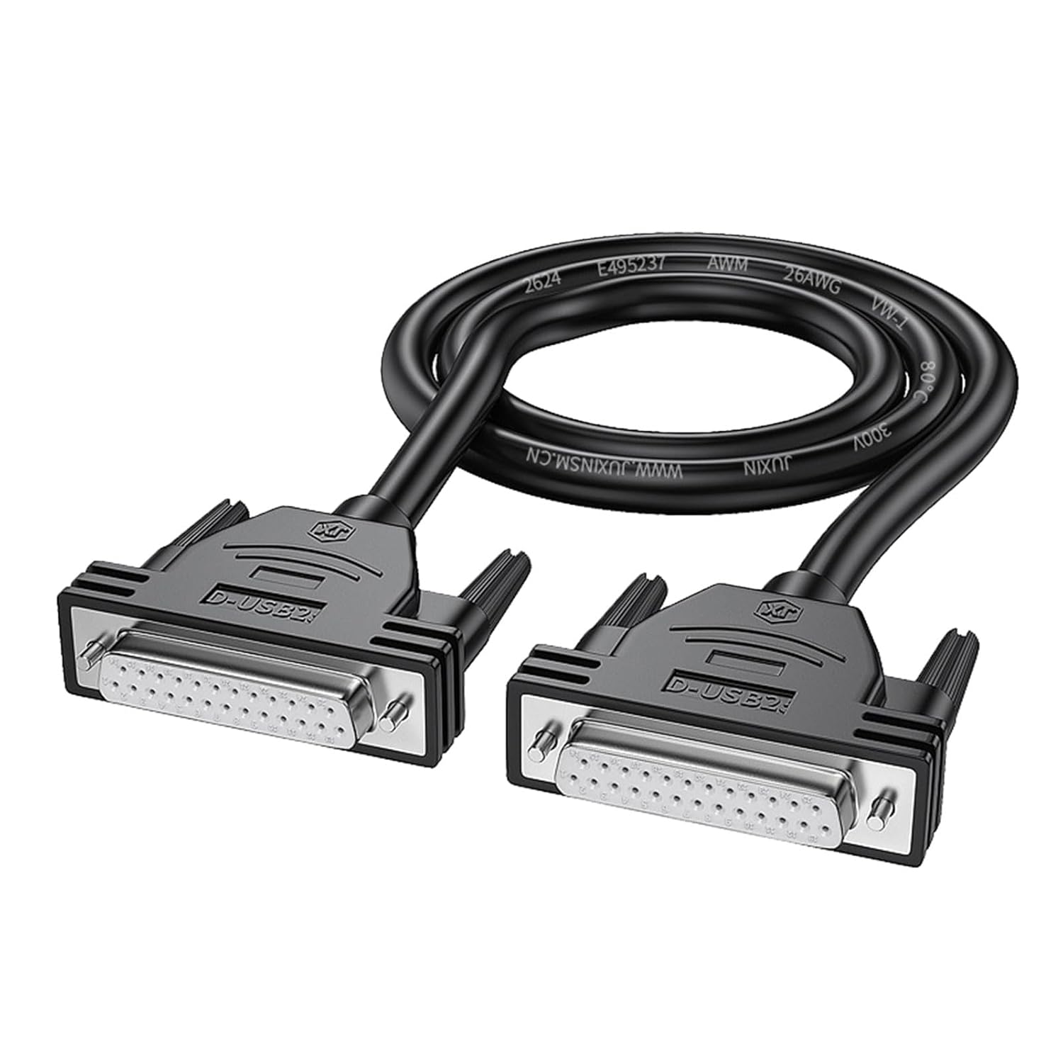 DB25 Male/Female Extension Cable 25Pin Nickle Plated ConnectorsCord Wire for Printer Computer Male to Female Cable