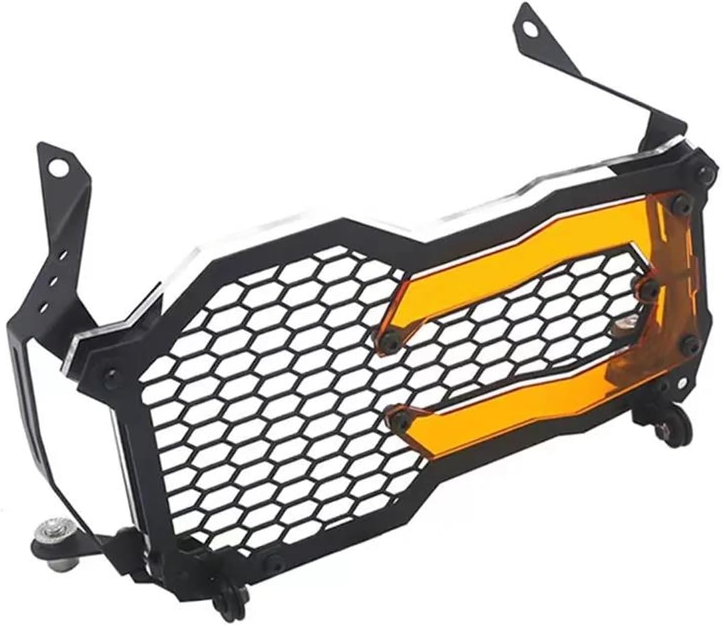 Front Lamp Protector for R1200GS for R1250GS LC Adventure R 1200 GS for R1250 GS Motorcycle Headlight Protector Grille Guard Cover Protection Grill Headlight Protector Cover(A orange)