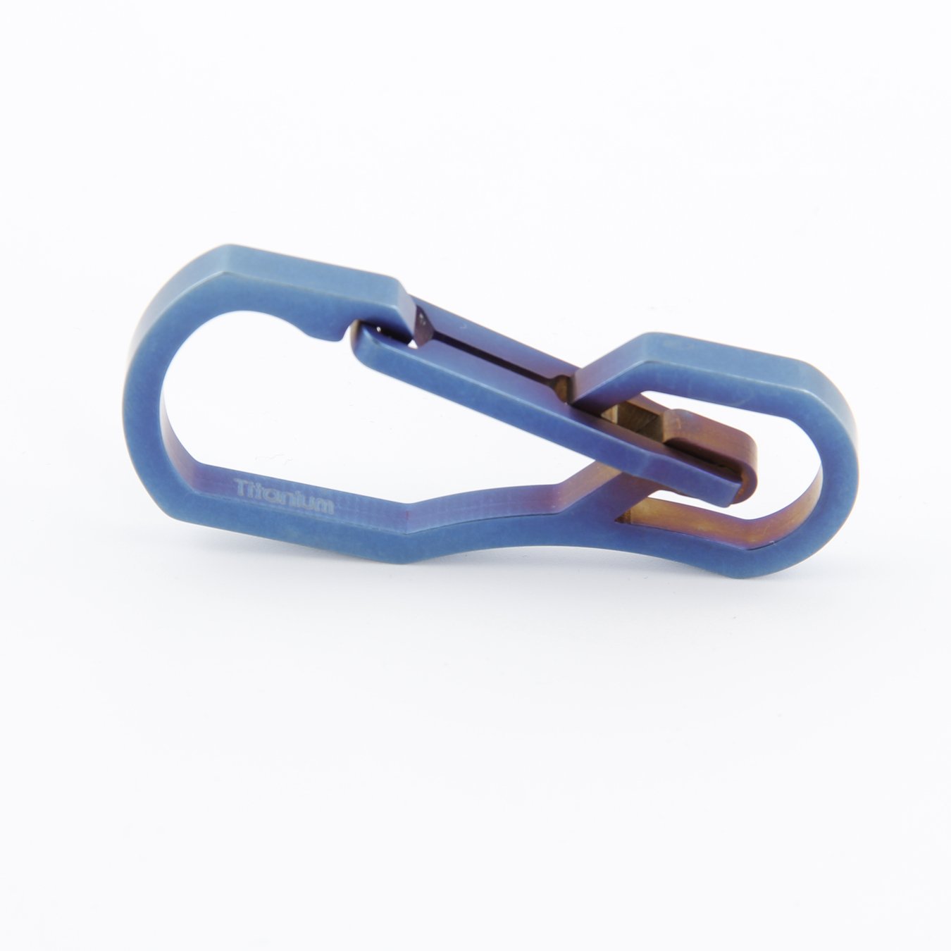 Titane Multi Outils Porte-clé Crochet EDC Outil Max-Bearing 50 kg Porte-clés pour randonnée, camping, extérieur (Bleu)