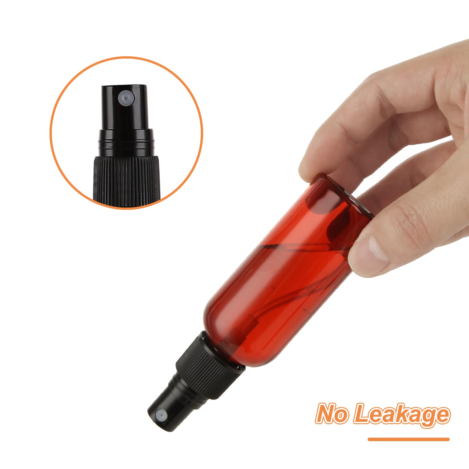 60 flaconi spray vuoti da 28,3 g, con adesivo e imbuto, anti-UV, vuoti, in plastica, piccoli, riutilizzabili, per oli essenziali e vari liquidi