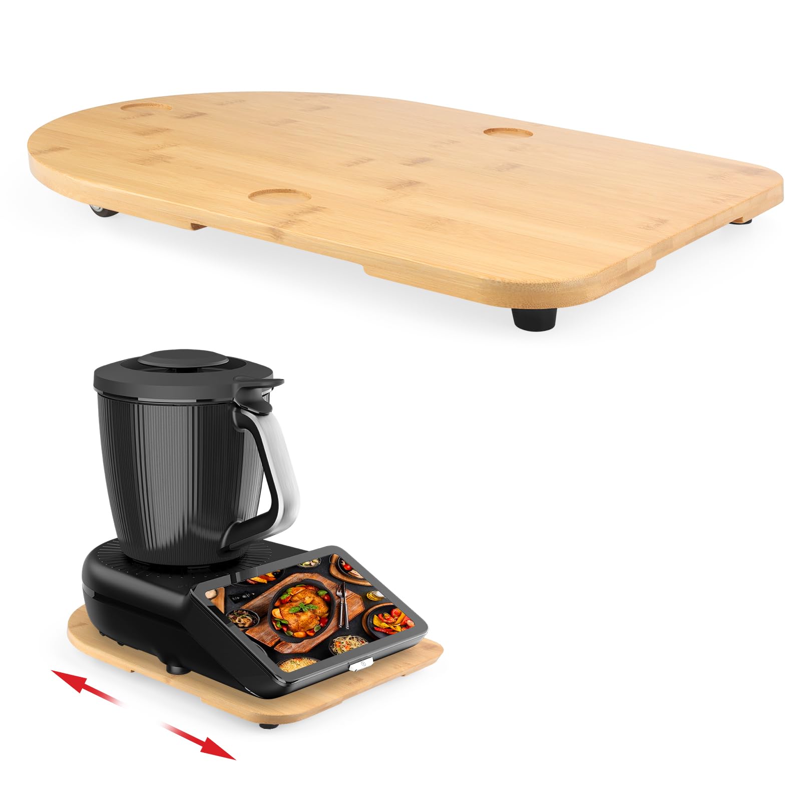 Bambus Gleitbrett für Thermomix TM7...