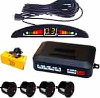 Kit 4 Sensori Parcheggio Wireless Con Display LED - Sistema Antiurto Per Auto, Nero - Foto 3