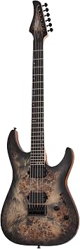 Schecter C-6 Pro Elektro Gitar (Charcoal Burst)