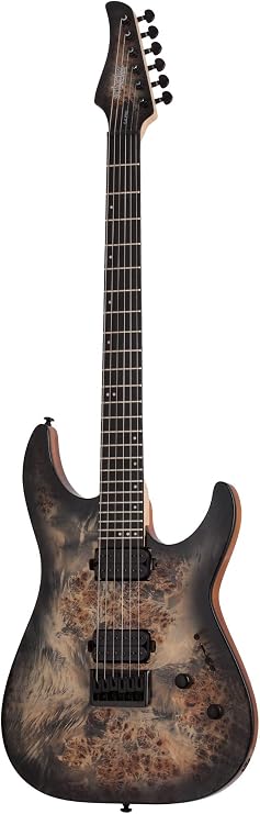 Schecter C-6 Pro Elektro Gitar (Charcoal Burst)