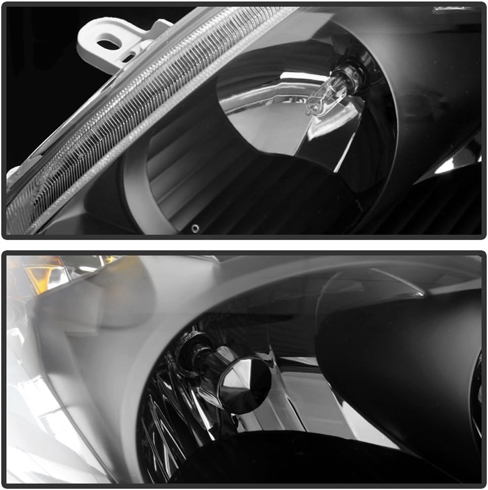 ACANII - For Blk 2003-2008 Toyota Matrix Headlights Healamps Replacement 03-08 Driver + Passenger Side