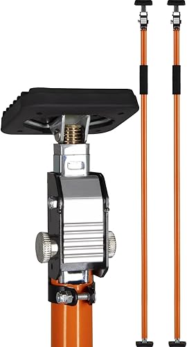 Barra de soporte para gabinete, poste de soporte telescópico rápido con sistema de soporte de longitud ajustable, soporta herramientas de