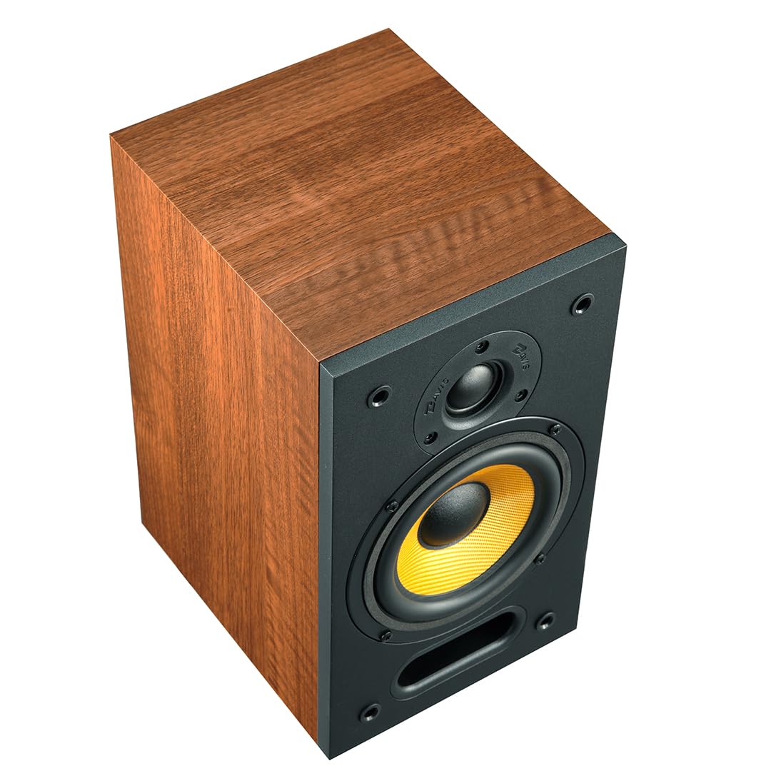 Davis Acoustics Ariane 1 Noyer Américain (Dark Walnut) - Paire d'enceintes étagère 2 Voies/2 Haut-parleurs