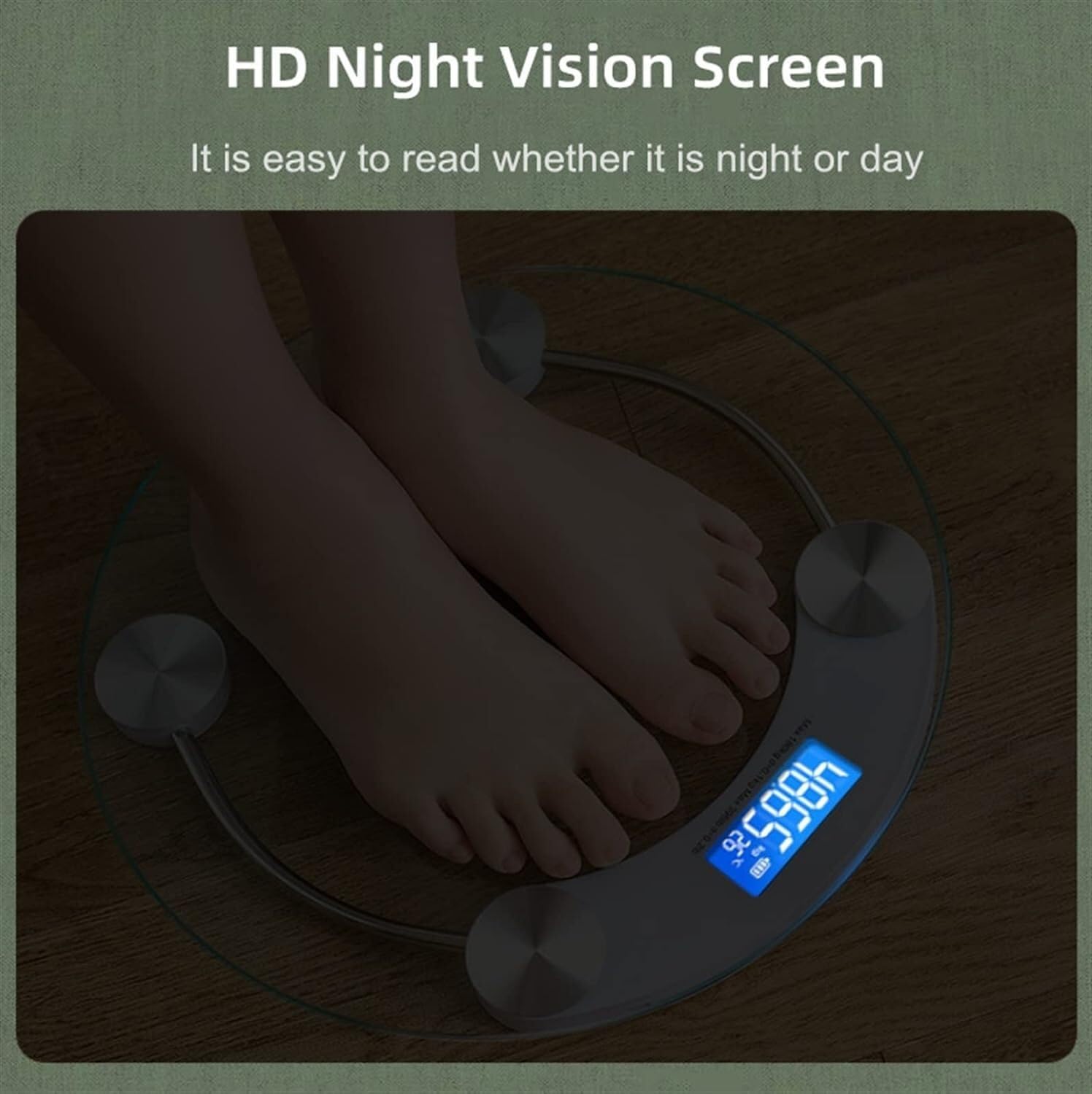 Báscula De Baño Digital Báscula Transparente LCD Electrónica Digital Báscula De Baño Báscula De Peso Multifuncional Control De Peso(Blue)