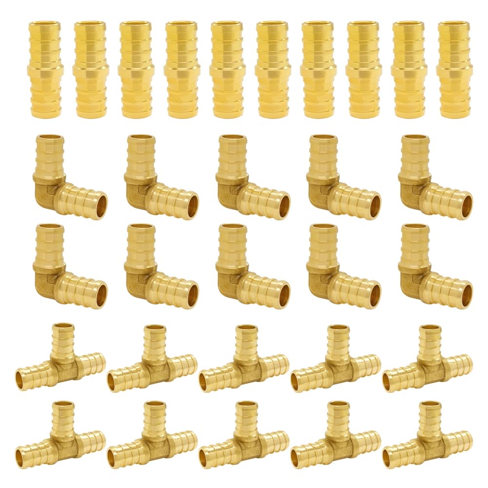 Hooshing 30-Pack PEX Fitting Combo