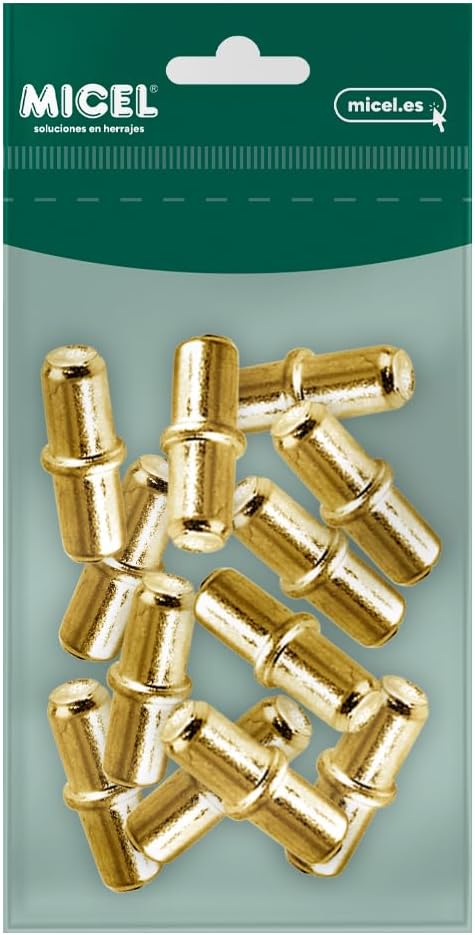 90352 Portaestante con arandela Shelf Bracket with Washer, Brass