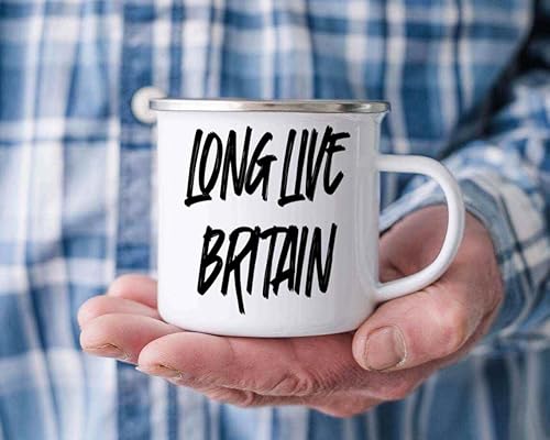 Miniatura 6 de Patriotic Gift for Britons, an Ideal Birthday Present for a Son - Britain and the United Kingdom, Hat-tip To Jack Emblazoned 12 Oz White Stainless