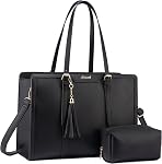 LOVEVOOK Laptop Bag for Women 15.6 inch Laptop Tote Bag with Clutch Purse