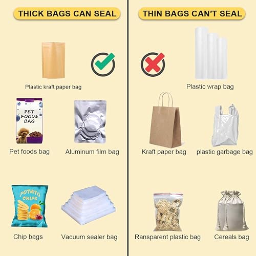 Miniatura 3 de Sellador de bolsas de sellado térmico, sellador de bolsas de chips de mano, clips de sellador de calor de mano, accesorios de cocina, sellador de