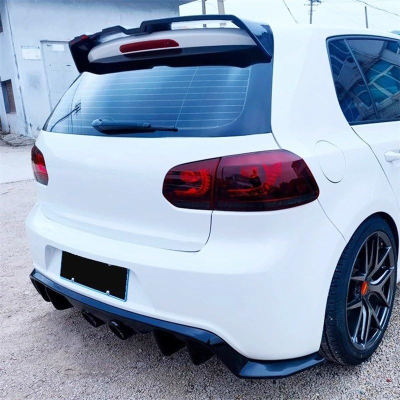 Difusor para VW Golf MK6 R20 de 2010 a 2013 con spoiler de parachoques trasero split 3