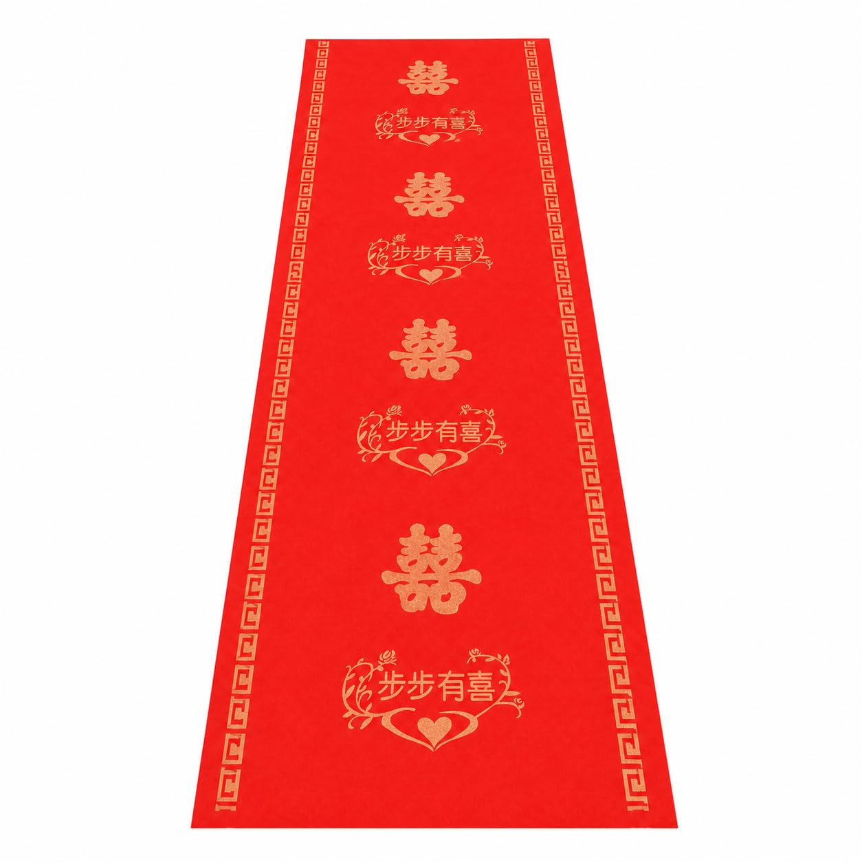Tapis allée mariage rouge pour cérémonie laïque en plein air et fête