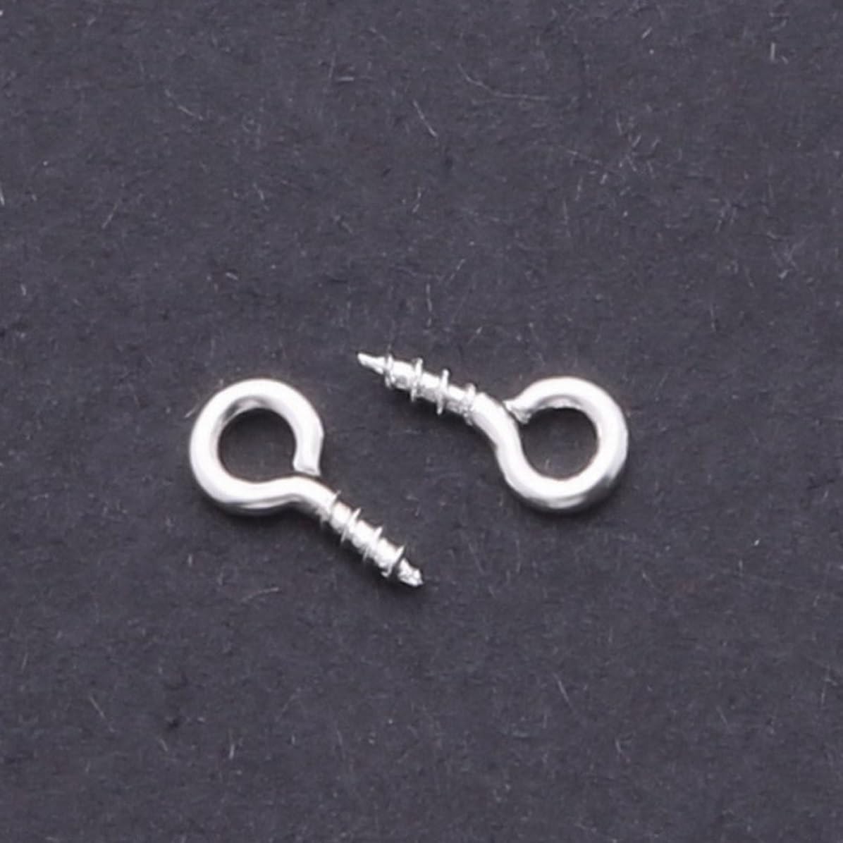 Alloy Screw Eye Pins 600pcs Mixed Pack for Jewelry Making, 4x9mm