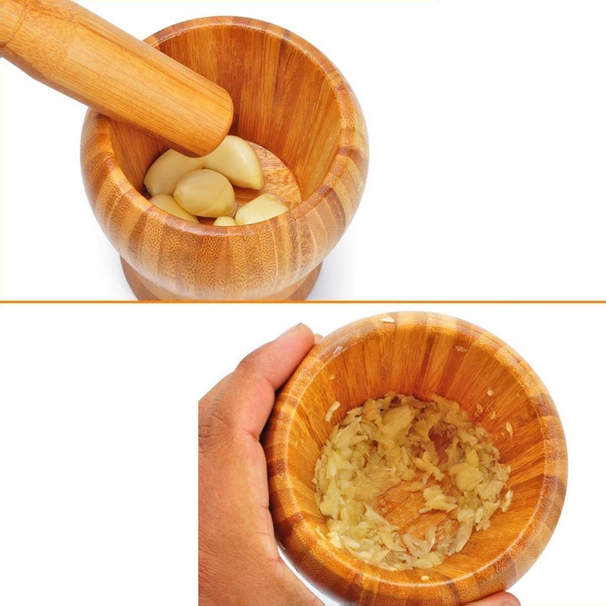 Mortar Pestle Set Pestle Mortar Set, Premium Natural Lightweight Pestle Mortar Set, Long-Lasting Easy Cleaning Mixing A