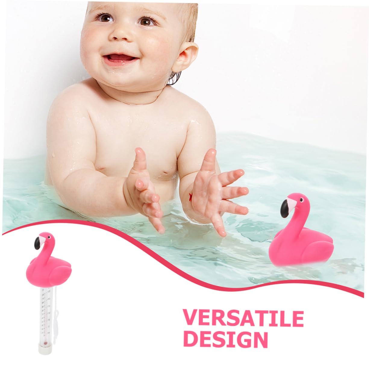 Termometro Galleggiante Per Acqua Piscina Termometro Immersione Fredda Decorativo Fenicottero Spa Vasca Da Bagno Misuratore Temperatura