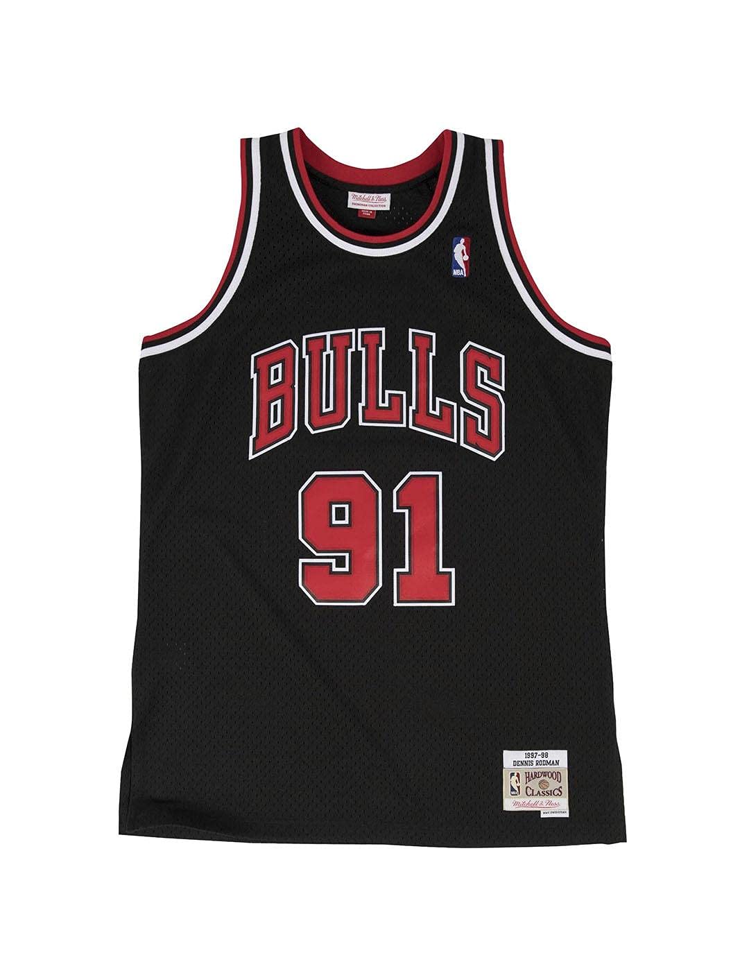 Mitchell & Ness NBA Swingman Jersey 2.0 Chicago Bulls (D. Rodman #91 - Black, M)