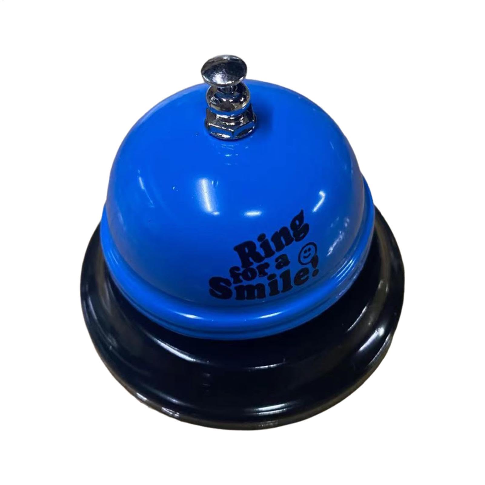 Desk Bell for Service, Kitchen Dinner Bell, Restaurant Butler Bell, Classroom Desk Bell, Blue Desk Bell for Service, Kitchen, Restaurant, School, and Pet Training Iron Restaurant Service Bell