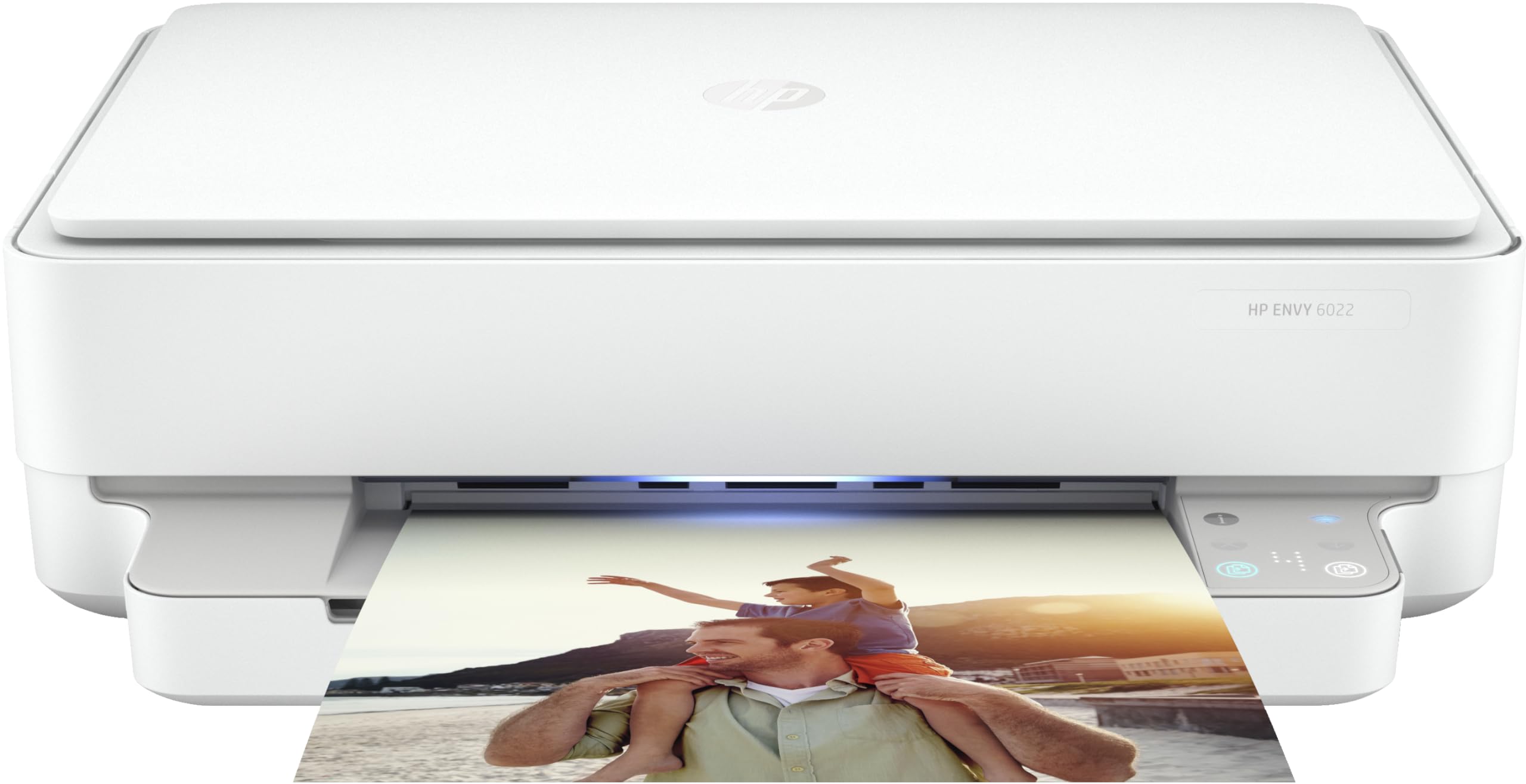 Impresora multifunción - HP Envy 6022, WiFi, 1200 x 1200 ppp, Imprime, copia y escanea, Blanco
