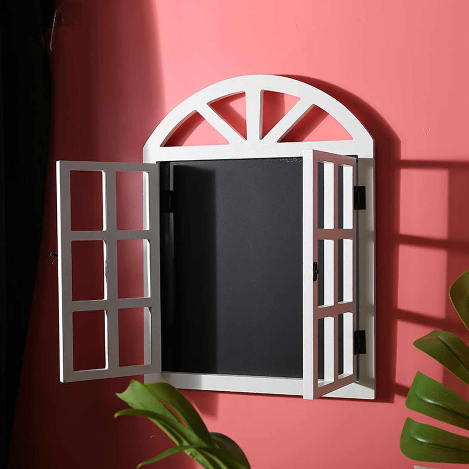 Letrero, tablero de mensajes, tablero de letras, ventana falsa, pizarra de tiza, cartel, pizarra negra, cartel, decoración versátil, fácil de colgar, tablero de mensajes para (blanco)