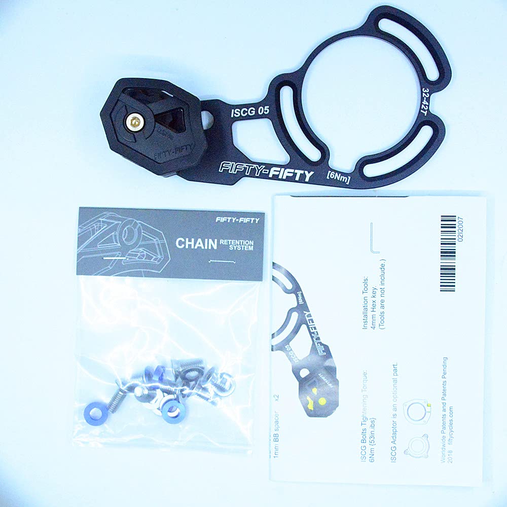Guide Chaine VTT Guide de la chaîne de vélo Chainguide Tendeur De Chaine Vel (Color : ISCG 05 Black)