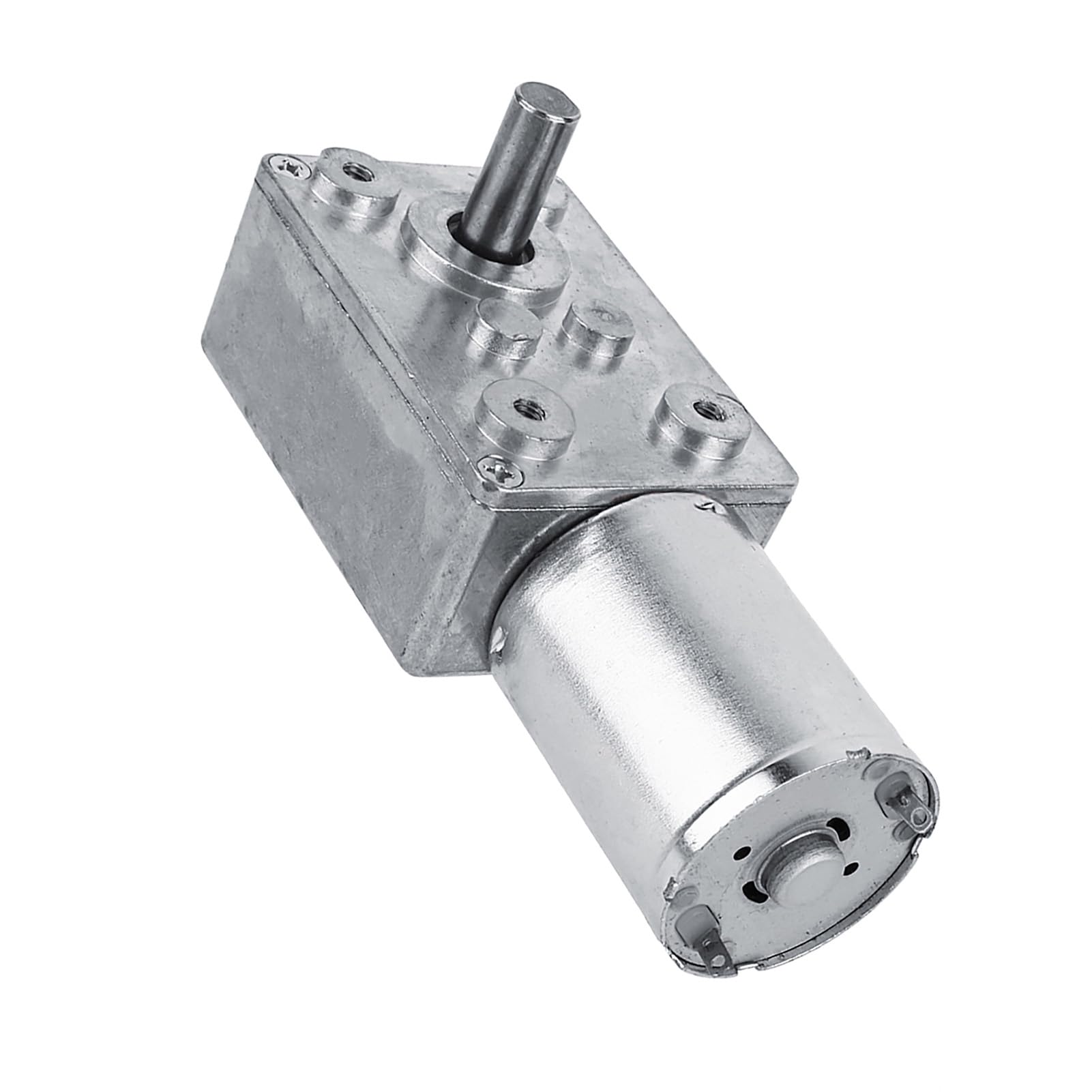 Motoriduttore a Vite Senza Fine DC 12V Reversibile, Motoriduttore Invertibile Automazioni, Scegli 5/6/20/40/62 Giri/Min Albero Verticale per Apriporta Finestre Verricelli (20RPM)