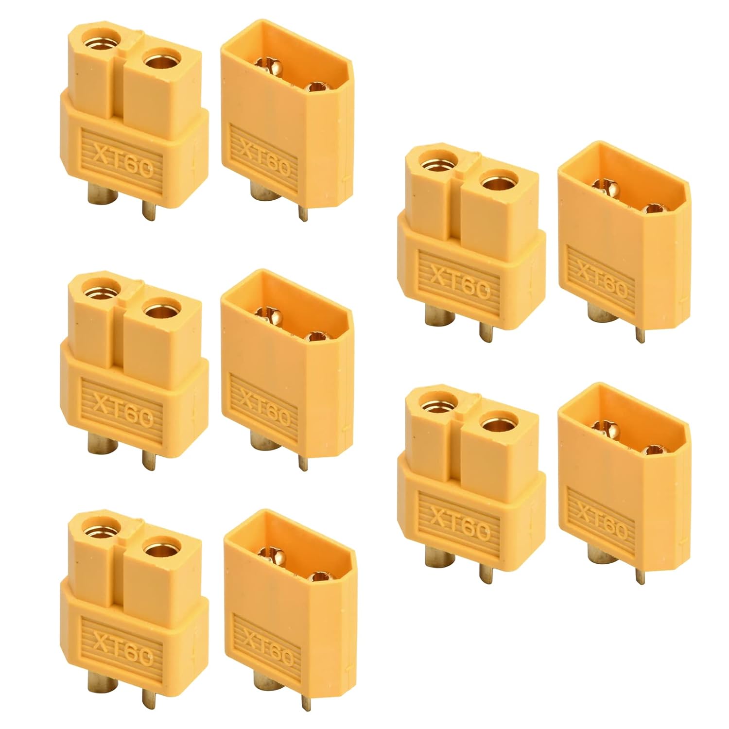 1-25 Paar XT60 Stecker Buchse Goldstecker 5 10 20 Lipo Akku