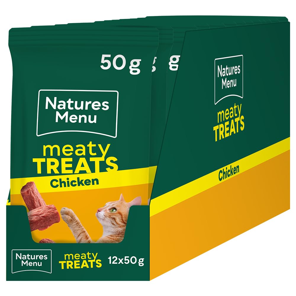 Natures Menu Cat Meaty Treats Chicken Snacks - 12 x 50g