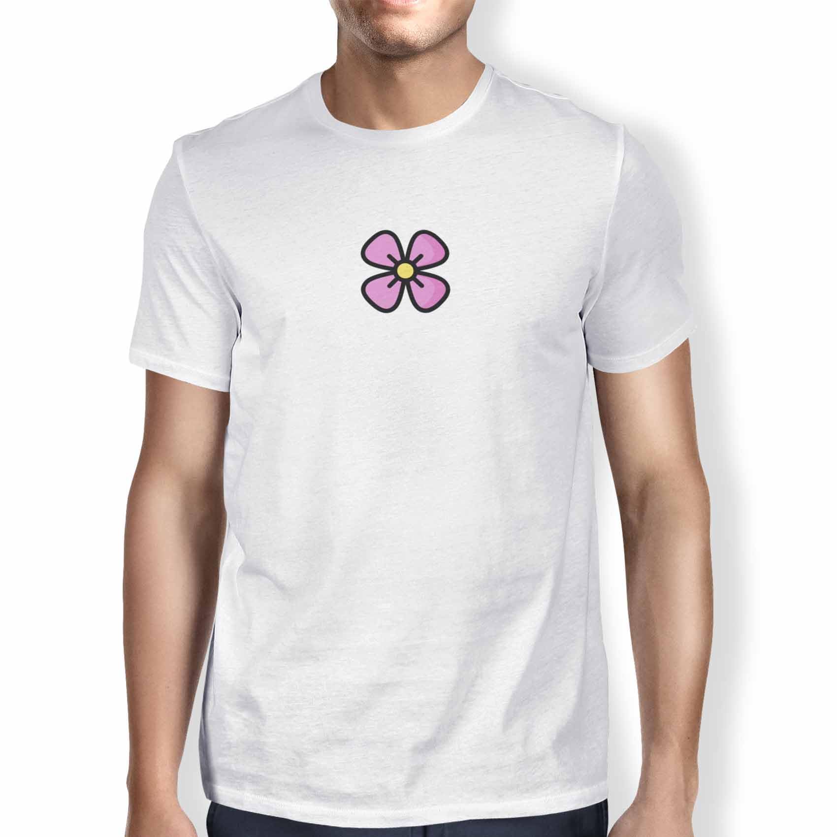 Green Fish Men's White Fdmtsi-103410 T-Shirt, L
