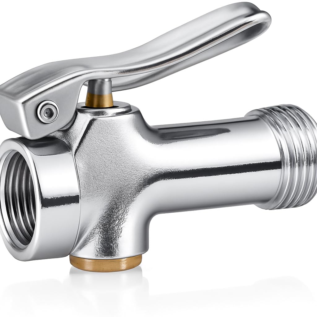 Fogg-It Thumb Valve for Garden Hose – Easy On/Off Water Control, Leak-Free Push Valve for Precision Watering & Irrigation