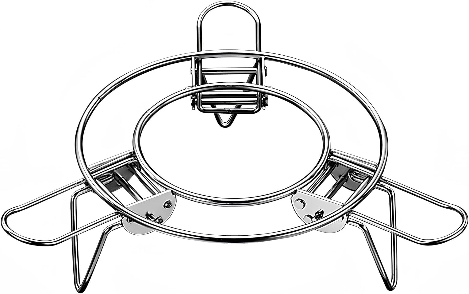 Ugotit Round Steamer Rack for Pots, Adjustable Instant Pot Trivet Expandable Stainless Steel Steamer Insert, for Wok, Pans, Instant Pot, Cooling