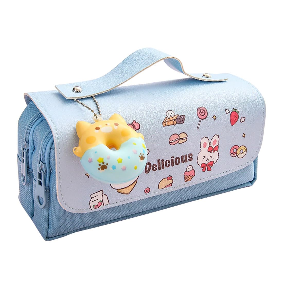 KGDUYC Estuche Escolar-​Estuche de Lápices de Gatito, Estuche con Solapa, para Niñas Niños Adolescentes Estudiantes Adultos,para Niñas Niños Adolescentes Estudiantes Adultos