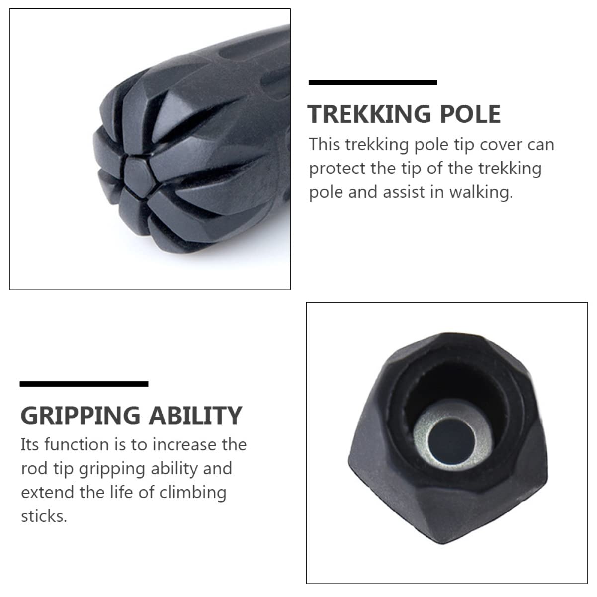 SUPVOX De Randonnée Rechargeable Et Réglable De Siège Réfléchissant Coupe- De Randonnée Ceinture De Embouts De Bâtons De Randonnée Housses De Siège