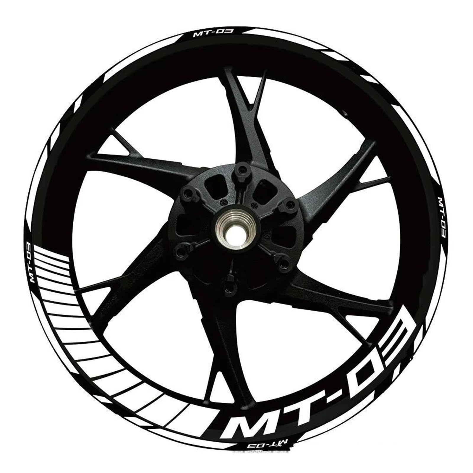 Piwine Style 12 Stickers Motorcycle Wheel Stickers Reflective Decals Rims For Yamaha Mt-03 Mt 03 Mt03 2020-2022(Style 12)