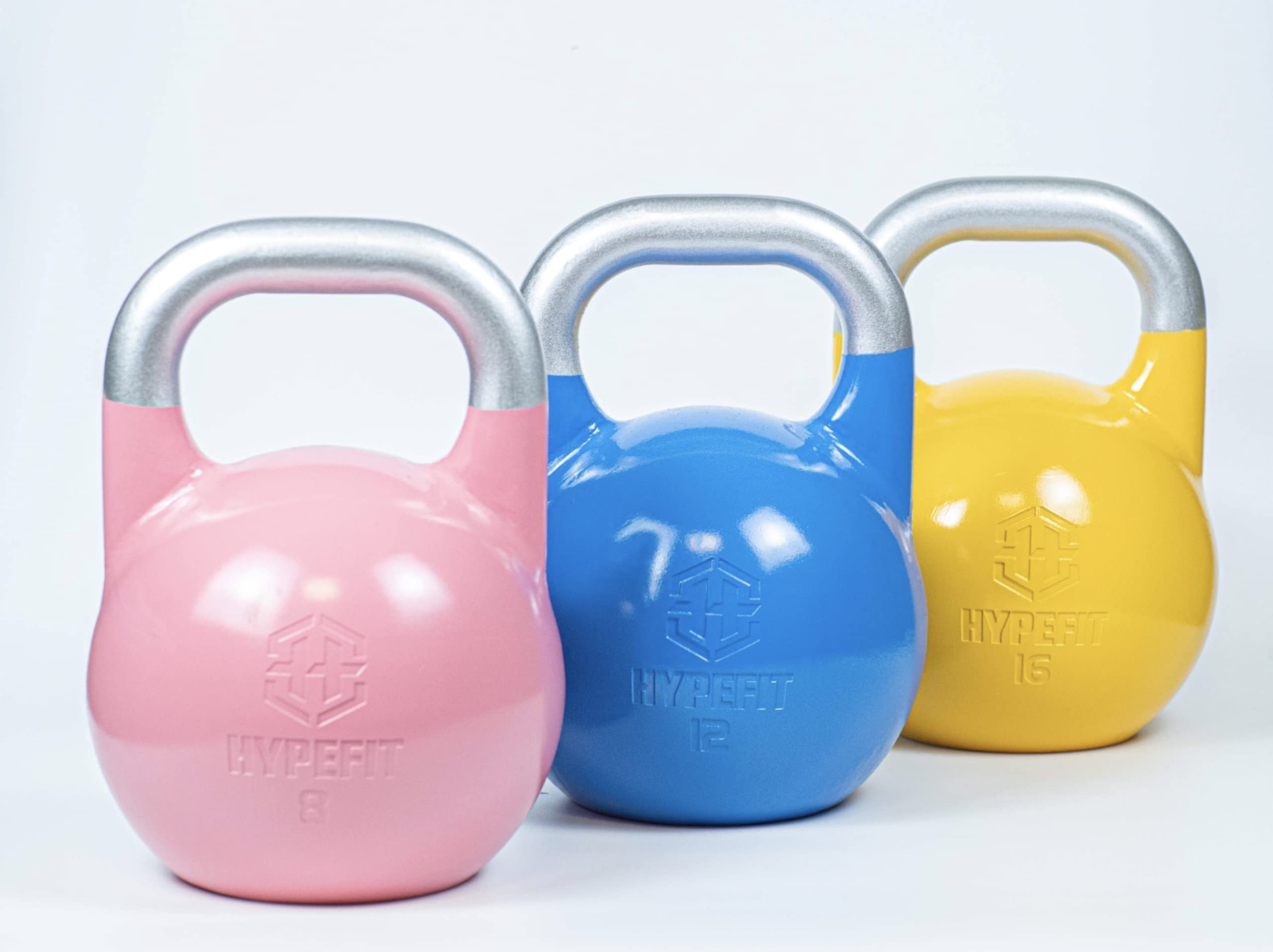 HYPEFIT Kettlebell de Competición de 4 Kg a 32 Kg | Pesa Rusa Kettlebell | Ideal para Entrenamiento Funcional | Pesas para Crossfit - Entrenamientos de Fuerza Musculatura y Core