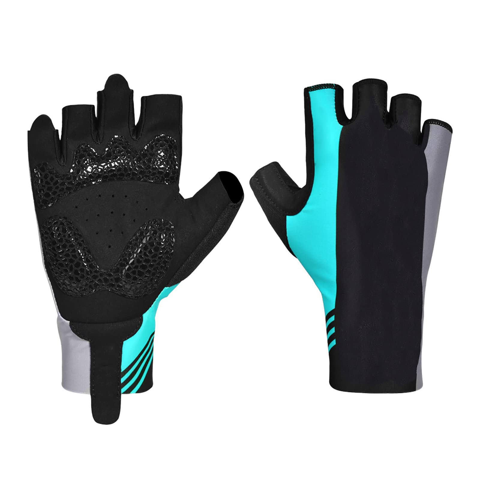 Generic Guanti MTB,Guanti da Ciclismo, Mezze Dita Guanti Estivi Uomo Donna Traspirante Guanti Sportivi per Bicicletta Fitness Mountain Scooter Corsa Trekking Campeggio